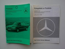 Mercedes PKW Preisliste Nr 28 v 1979 W 116 W 123 W 126 R 107