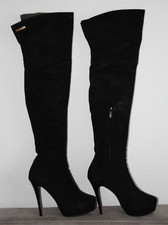 Fersengold Wildleder Stiefe