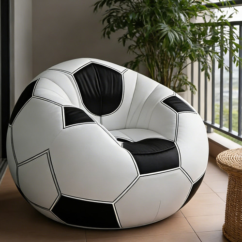 Fußball aufblasbarer sitzsack - fußball,