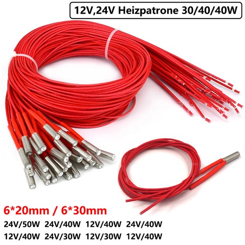 12v 24v heizpatrone - heizpatrone, 30/40/50w
