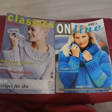 2 Anleitungshefte Stricken, Annika Classics + Online Handstrick