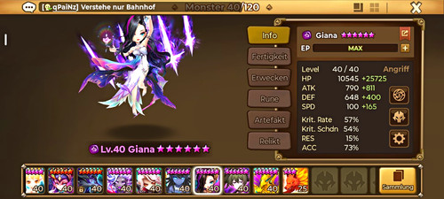 Summoners war 2ld gianna - summoners,