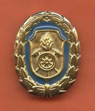 BAYERN FEUERWEHR - LEISTUNGSABZEICHEN, GOLD BLAU, CARL POELLATH. (E292)