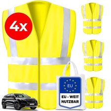 Warnweste reflektierend - 4x,