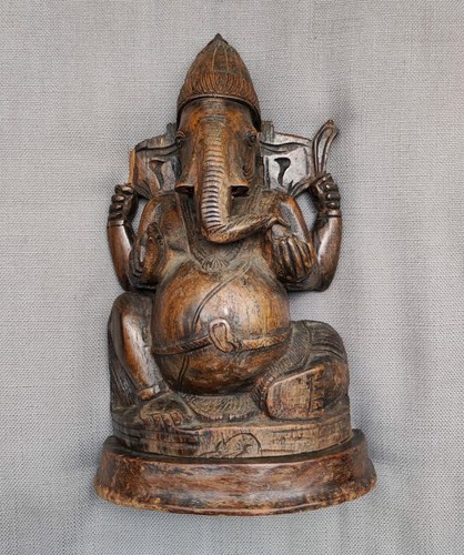 Ganesha figur holz - holz,, 28cm