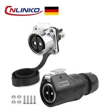 CNLINKO LP-28 M28 2-Pin 2- Polig Netzstecker & Steckdosen Wasserdichter IP68 TÜV