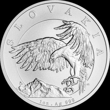 Niue 2 Dollar 2024 Slovakia Eagle / Slowakischer Adler 1 oz Silber BU / ST