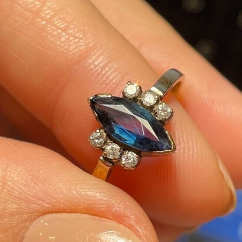 Vintage 14k gelbgold marquise - vintage,