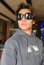 Chrombrille Motorradbrille