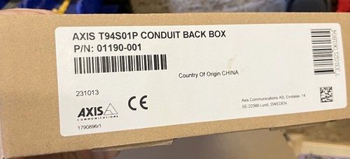 Axis t94s01p conduit back box - conduit,