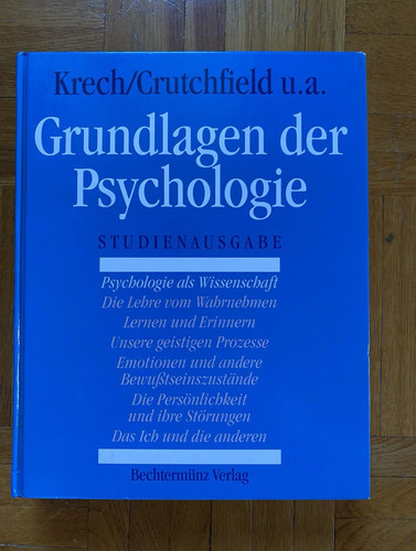 Grundlagen der psychologie - der,