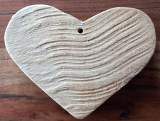 Herz Holz hell 2 cm dick, 14,5 x 11,5 cm