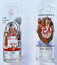 2x Kölsch Köln Bier Gläser Stange Brauerei Karneval Dreigestirn Kölsche Funke