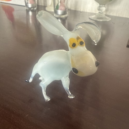 Handgeblasene glasfigur esel - handgeblasene,