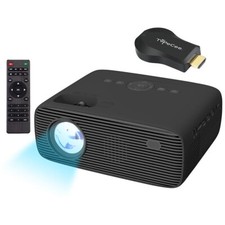 LED-Full-HD-Beamer, native 1080p, 250 ANSI-Lumen, mit WLAN-HDMI-Stick