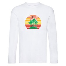 Waldlichtung | Outdoor | Natur | Bäume | Retro v2 Long Sleeve Weiß