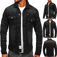 Jeansjacke Sweatjacke Übergangsjacke Jacke Motiv Classic Herren Mix BOLF Casual