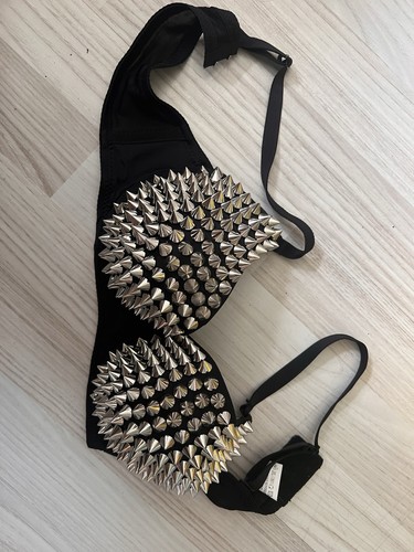 Damen schwarz spikes - bh,