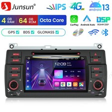 Für BMW E46 Autoradio Android 14 Octa Core 4+64G GPS NAVI 7"CD DVD USB*2 Carplay