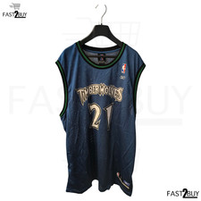 NBA Timberwolves Kevin Garnett Jersey Nr 21 Blau Trikot Größe L Herren Retro