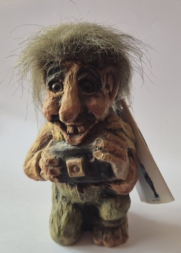 Fosse troll figur - figur, etikett