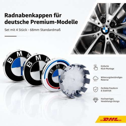 Radkappen 68mm für - radkappen, bmw