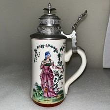 Bierkrug Krug Mit Zinndeckel