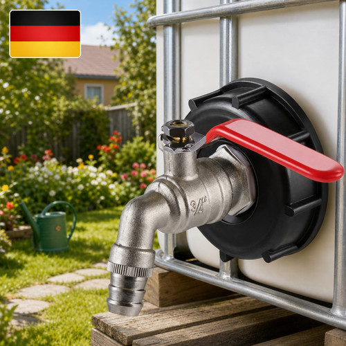 Ibc mit auslaufhahn kugelhahn - mit,
