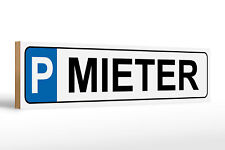 Holzschild Parken 46x10 cm