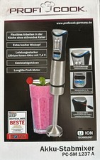ProfiCook® Stabmixer kabellos zum mixen PC-SM 1237A , 3 Stufen