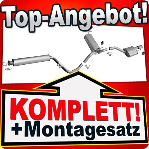 Auspuff für opel astra 6 - auspuff,
