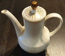 Kaffeekanne Winterling Kirchenlamitz Bavaria Goldrand weiß Porzellan