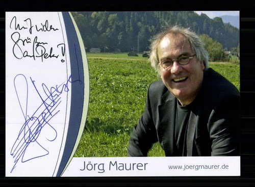 Jörg maurer autogrammkarte - jörg,