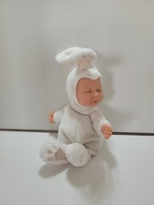 Anne Geddes Puppe – Baby im Hasenanzug – Weiß – ca. 23 cm – Sammler