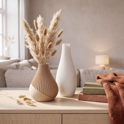 Vase blumenvase dekovase beige - vase,