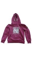 YIGGA Kapuzenpullover Mädchen Pferde Lila Gr. 134/140 Baumwolle Freizeit