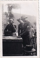 Foto - Luftwaffe Soldaten mit Stahlhelm - 2.WK