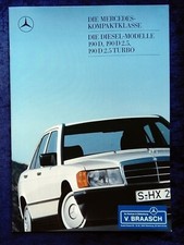 Mercedes-Benz W 201 190 D 190 D 2.5, 190 D 2.5 Turbo  Prospekt 3.1988