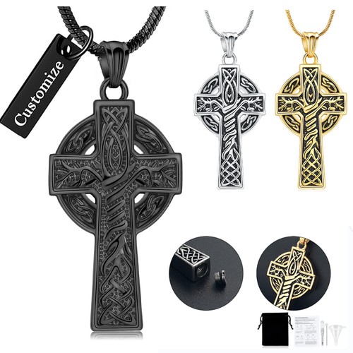 Keltisches kreuz urne - kreuz,