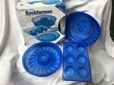 3er Set Silikon Backformen Pavoni, in OVP Mikrowellen geeignet 