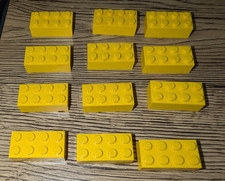12 gelbe Lego Basic Steine Bausteine Grundbausteine 8 Noppen 2x4