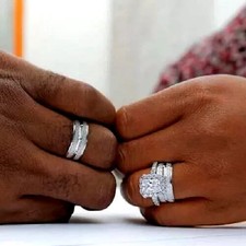 14K Weißgold über Hochzeit