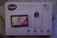 VTech Babyphone 5″ HD Video – Kamera schwenkbar, Nachtlicht, Gegensprechfunktion