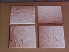 DDR Fliesen, rosa Tropfen, 15