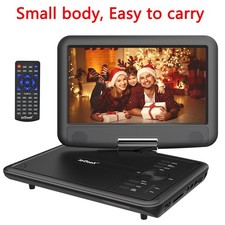 Tragbarer DVD Player mit 9,0 Zoll HD Schwenkbaren Bildschirm Stereo-Lautsprecher