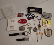 VW AUDI Konvolut Schlüsselanhänger Patch Anstecknadel Abzeichen Kartenspiel 