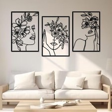 Metall wanddeko frau kunst - frau,
