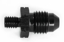 Gewindeadapter M6x1,0 zu Dash 4 / -4 AN / JIC 4 Schwarz eloxiert 7/16 - 20UNF