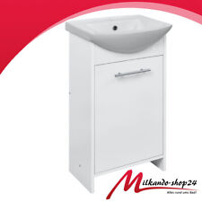 Badmöbel Waschbecken Keramik mit Unterschrank Waschtisch Schubladen Weiß 45 cm !
