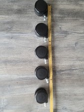 Schreibtischstuhlrollen  5 x Bürostuhl Rollen Weichboden Teppich 11mm interstuhl